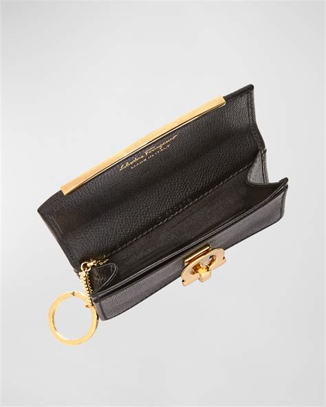 ferragamo key chain - Ferragamo card case.